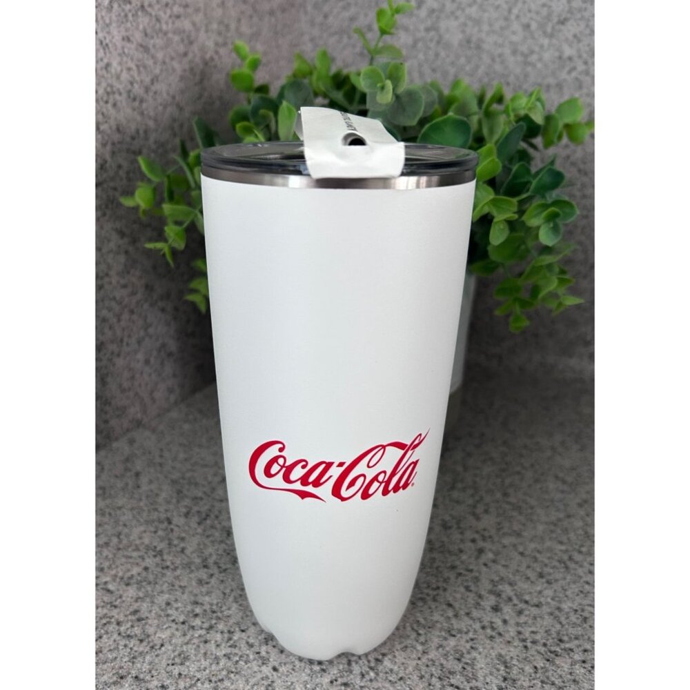 Swell Coca-Cola Insulated Tumbler 20 Oz Stainless Steel Travel Mug Lid Straw
